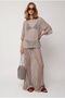 Women's Stone Metallic Textured Openwork Beach Skirt Etk-19000442
