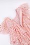 Powder Star Printed Layered Tulle Baby Girl Dress - Estela - 4