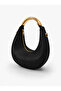 Women's Zippered Long Strap Black Handle Detailed Shoulder and Shoulder Bag - 4
