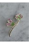 Metal Hair Clip with Lotus Flower and Dragonfly Detail - Elegant Hair Accessory - 4