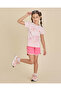 Girls Pink Heart Placement Print T Shirt - 5