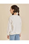 Girls White My Love is growing glitter print Sweatshirt - 4