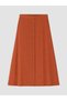 Trendlucky A-Line Skirt with Elastic Waist and Contrast Detail - 5