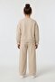 Beige Bow Detailed Elastic Waist Girls' Tracksuit Set 24543 - 5