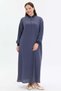 Zipper Detailed Pocket Detailed Comfortable Fit Long Dress Women