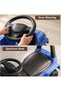 Roviq Kids Jeep Push Car with Music, LED Lights, Backrest, Wheels - Toddler Ride-on Toy (Blue) - 5