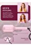 Professional Ionic Waver Curling Iron - Egg Roll Waver - 32mm Dual Barrel Creates Long-Lasting Deep Waves for Short to Long Hair (Pink) - 3