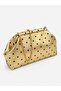 Gold Polka Dot Women's Polka Dot Chain Strap Clutch and Shoulder Bag - 4