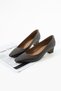 Sofia Women's Genuine Leather Stiletto Comfortable Heeled Women's Shoes Bitter Brown - 3