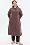 Hakim Collar Stripe Buttoned Long Shirt - 3