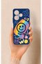 Redmi 13 4g Compatible Happing Smile Patterned Silicone Case