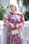 Fuchsia Layered Floral Patterned Dress - 3