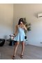 Blue Heart Collar Flounce Dress - 2