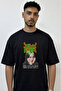 Billie Eilish_4 Design Printed Oversize Black T-Shirt