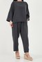 Tie-Up Detailed High Waist Comfortable Fit Loose Fit Suit Set 5862719 - 5