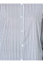 White Striped Oversized Casual Shirt - 4
