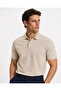 Men's Regular Fit Polo Neck Basic T-Shirt - 4
