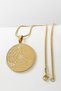 Gold Color Inshirah and Three Kul (Felak-Nas-İhlas) Written Spiritual Italian Chain Design Stainless Steel Necklace - 5