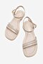 Stoned 3-Strap Women's Sandals Beige Yanki̇ - 5