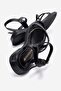 2 Stone Detailed Single Flat Strap Women's Sandals Black Yanki - 4
