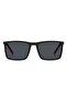UV Protected Sunglasses Matte Black Frame Grey Mirror Lens 55mm - TH-2077/S-003 - 2