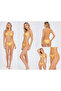 checker vibrant print bikini set