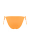 Women's Orange Tie-Up Regular Waist Bikini Bottom - 3