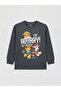 Anthracite Paw Patrol Printed Boys' Long Sleeve T-Shirt