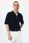 Relaxed Fit Hole-knit polo shirt - 3