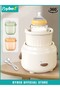 Baby Milk Bottle Shaker with 2PCS Formula Dispensers, Automatic Baby Formula Mixer, Universal Bottle Shaking Machine, Baby Milk Powder Mixer with 3 Modes, 360 Degrees Constant Speed