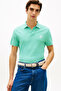 Men's Logo Buttoned 100% Cotton Arctic Aqua Polo Neck T-Shirt