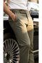 Men's Oldmoney Fabric Trousers with Buckle Detail - 2