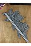 زهرة ثلاثية الأبعاد مزينة بالأحجار قابلة للخياطة - 4