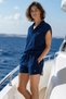 Terry Cloth T-Shirt Women's Summer Relaxed Fit Beach & Casual T-Shirt - 3