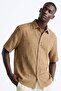 Men's Short Sleeve Shirt - Brown