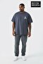 Men's Large Size a Printed 3Xl-6Xl Crew Neck T-Shirt Spr26Bts510-12 - 3