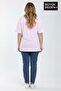 Women's Plus Size a Printed 3Xl-6Xl Crew Neck T-Shirt Spr26Btsk510-12 - 3