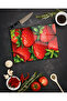 Strawberry Figured Glass Cutting and Presentation Board