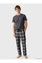 Vizyon New Season Regular Fit Plaid Men's Pajama Bottoms - 2