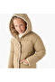 Scalloped Trim Puffer Heavy Jacket with Hood and Button Closure - 5