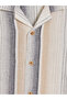Lcw Kids Brown Short Sleeve Striped Boys' Shirt - 3