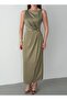 RUBY Midi Elbise - Yeşil - 4