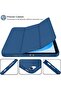 Trifold Stand Smart Case for New iPad 10.9 Inch (10th Gen 2022) with Pencil Holder - Soft TPU Back, Auto Wake/Sleep - Navy Blue - 3