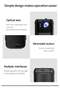 A008 Intelligent Screen Projector 5G WiFi & Bluetooth, 1080P HD Home Entertainment Hub (White) - 4