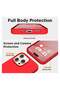 Compatible with iPhone 15 Pro Max Liquid Silicone Case, Full Body Shockproof Cover - Red - 4