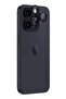 iPhone 15 Pro and iPhone 15 Pro MAX Camera Lens Protector Supreme Tempered Glass Crystal AR Lens Defender (Black) - 3