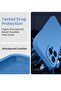 Silicone Case for iPhone 15 Pro Max, Camera Protection, 2 Screen Protectors, Blue - 4