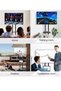 Mobile Rolling TV Cart with Lockable Wheels for 32-65inch LED Screen AV Carts & Stands, Tall TV Stand with Mount Height Adjustable Floor TV Stand Holds Up to 50KG Max VESA 600x400mm - 6