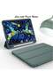 iPad Pro 12.9 Case 2020 with Pencil Holder (4th Gen), Premium Protective Cover (Midnight Green) - 2