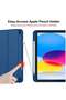 New iPad 10.9 Inch Case 2022 (10th Gen) with Pencil Holder, Trifold Stand Smart Case, Soft TPU Back, Auto Wake/Sleep (Navy Blue) - 4